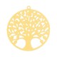 Metal Bohemian pendant Tree of life 25mm Gold